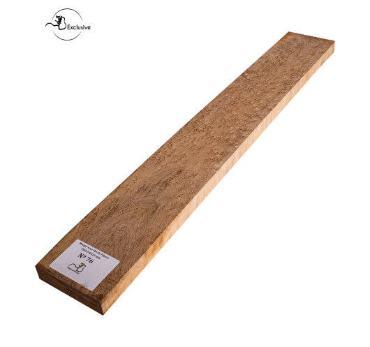 Birdseye maple neck blank MB Exclusive for electric guitar, one of a kind piece, sanded surface