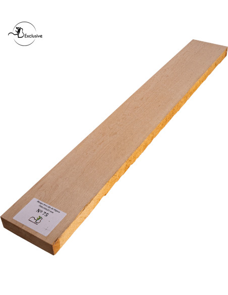 Ebauche de manche en Érable moucheté MB Exclusive pour guitare électrique, pièce unique, surface poncée