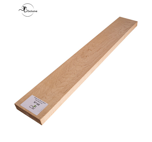 Ebauche de manche en Érable moucheté MB Exclusive pour guitare électrique, pièce unique, surface poncée