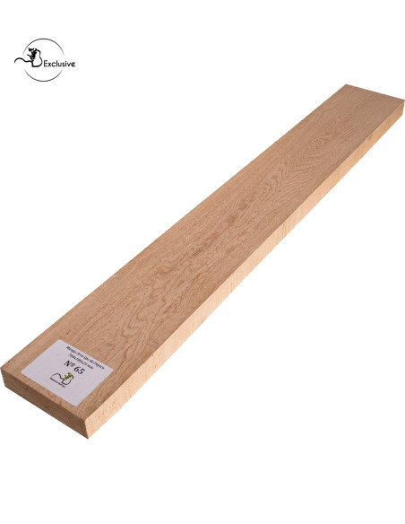 Ebauche de manche en Érable moucheté MB Exclusive pour guitare électrique, pièce unique, surface poncée