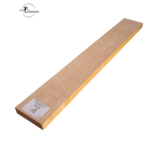 Ebauche de manche en Érable moucheté MB Exclusive pour guitare électrique, pièce unique, surface poncée
