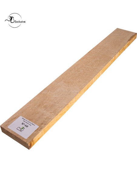 Birdseye maple neck blank MB Exclusive for electric guitar, one of a kind piece, sanded surface