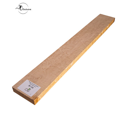 Birdseye maple neck blank MB Exclusive for electric guitar, one of a kind piece, sanded surface