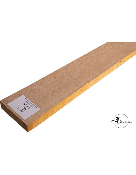 Detail of natural birdseye figure on birdseye maple neck blank MB Exclusive