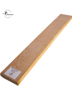 Ebauche de manche en Érable moucheté MB Exclusive pour guitare électrique, pièce unique, surface poncée