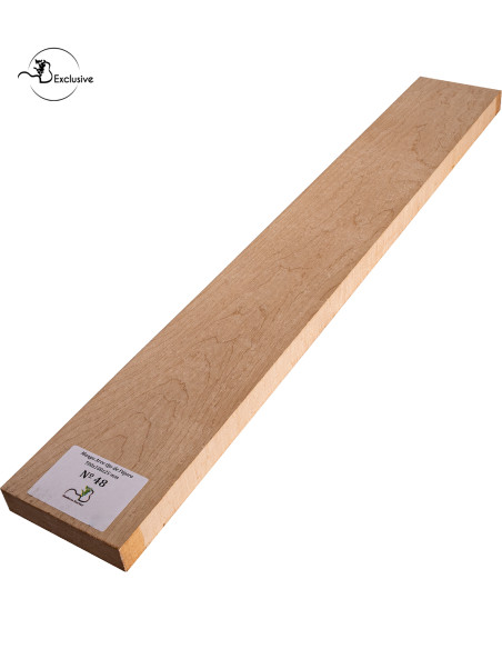 Ebauche de manche en Érable moucheté MB Exclusive pour guitare électrique, pièce unique, surface poncée