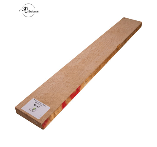 Ebauche de manche en Érable moucheté MB Exclusive pour guitare électrique, pièce unique, surface poncée