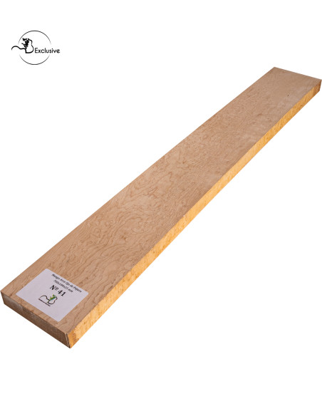 Birdseye maple neck blank MB Exclusive for electric guitar, one of a kind piece, sanded surface