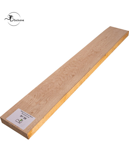 Mango de arce ojo de pájaro MB Exclusive para guitarra eléctrica, pieza única, superficie lijada sin tratamiento