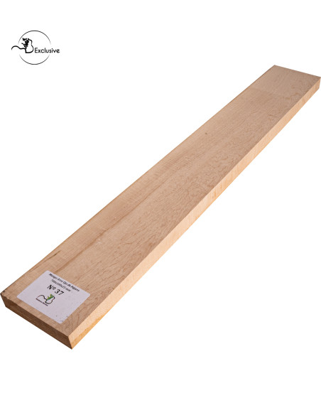 Birdseye maple neck blank MB Exclusive for electric guitar, one of a kind piece, sanded surface
