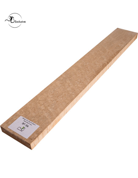 Birdseye maple neck blank MB Exclusive for electric guitar, one of a kind piece, sanded surface