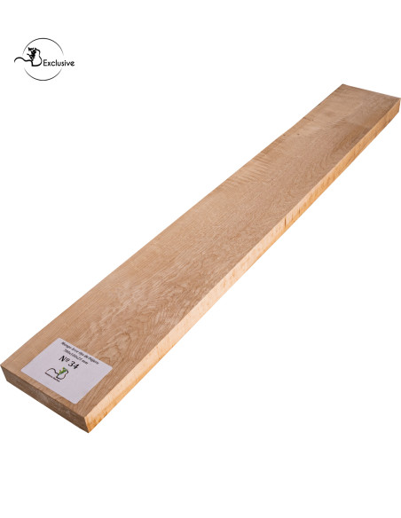 Birdseye maple neck blank MB Exclusive for electric guitar, one of a kind piece, sanded surface