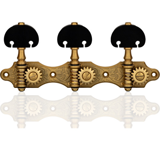 Mécaniques Gotoh 35G510QC Matte Gold KB vue générale guitare classique