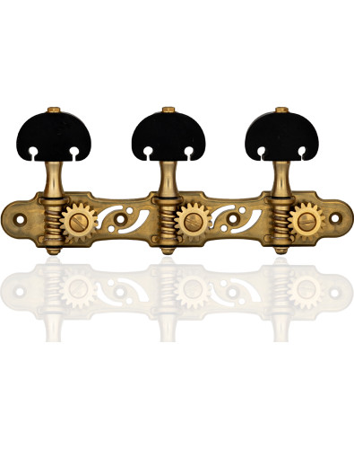 Mécaniques Gotoh 35G510S X Gold KB vue générale guitare classique