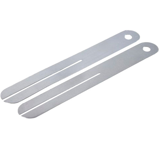 Set de deux protège-éclats en acier pour extraction de frettes sur touche de guitare
