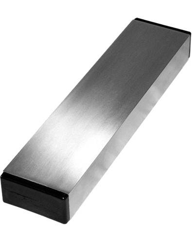 Barra niveladora de trastes de aluminio cepillado 20 cm con papel de lija autoadhesivo