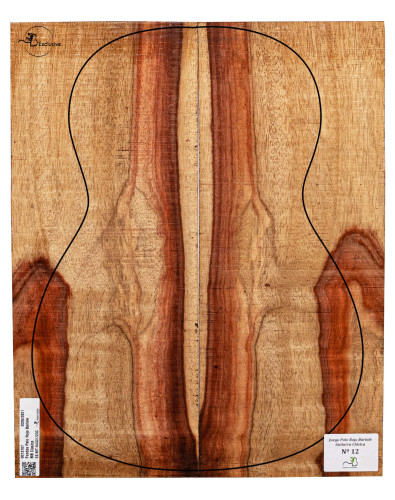 Jeu Padouk Bariolé Guitare Classique MB Exclusive N°12 | Maderas Barber