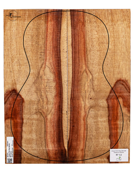 Jeu Padouk Bariolé Guitare Classique MB Exclusive N°12 | Maderas Barber