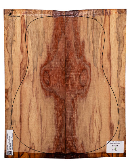 Juego Palo Rojo Bariolé Guitarra Acústica MB Exclusive Nº10