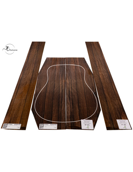 Malaysian Blackwood acoustic guitar set MB Exclusive No.167 — Maderas Barber