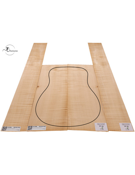 Curly Maple acoustic guitar set MB Exclusive No.5 — Maderas Barber