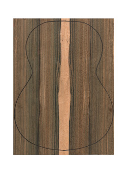 Back Green Ebony Outer Face 0,5 mm. + Green Ebony Inner Face (550x400x2,2/2,4 mm.)