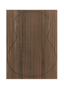 Back Green Ebony Outer Face 0,5 mm. + Sapele Inner Face (550x400x2,2/2,4 mm.)