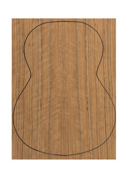 Fond Contreplaqué Mongoy 0,5 mm + Sapelli Guitare Classique(550x400x2,2/2,4 mm.)