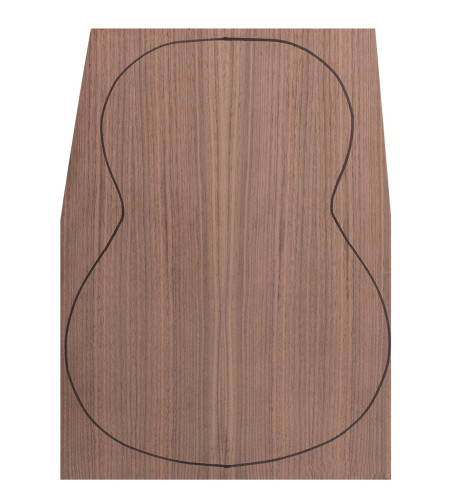 Back Walnut Outer Face 0,5 mm. + Walnut Inner Face (550x400x2,2/2,4 mm.)