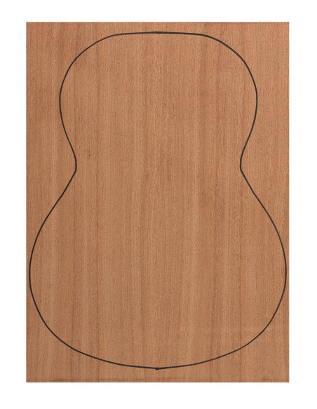 Back Sapele Outer Face 0,7 mm. + Sapele Inner Face (550x400x2,2/2,4 mm.)