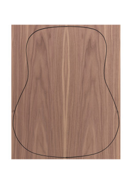 Fond Contreplaqué Noyer 0,6 mm + Sapelli Guitare Acoustique
(550x440x2,2/2,4 mm.)