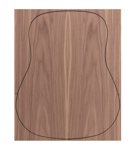 Fond Contreplaqué Noyer 0,6 mm + Sapelli Guitare Acoustique
(550x440x2,2/2,4 mm.)