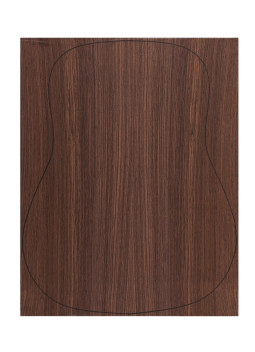 Back Indian Rosewood acoustic guitar plywood