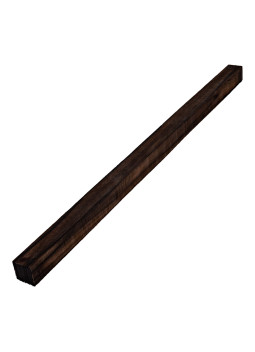 Bacchetta in ebano Makassar da 450x20x20 mm, listello segato grezzo