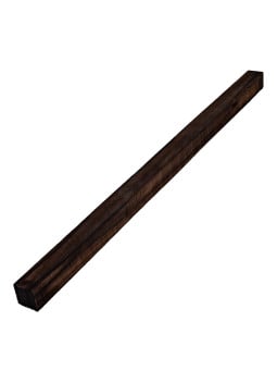Baqueta de ébano makassar de 450x20x20 mm, listón aserrado en bruto