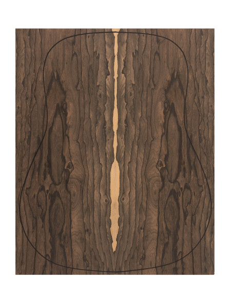 Back Ziricote Outer Face 0,6 mm. + Ziricote Inner Face (4 pieces) (550x440x2,2/2,4 mm.)