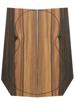 Fondos Ébano Justos  (550x200x4 mm.)x2