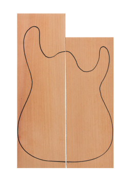 Asymetric Body Honduras Cedar (CITES) 530x160x50mm + 450x160x50mm