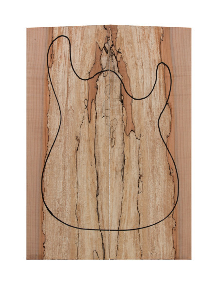 Tapa Eléctrica Arce Spalted (550x380x25 mm)