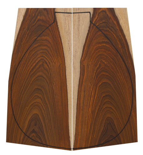 Cocobolo Backs (400x160x4 mm)x2