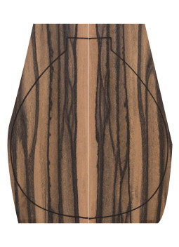Exotic Ebony Backs (400x160x4mm)x2