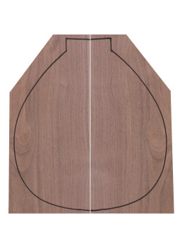European Walnut Backs (400x160x4 mm)x2