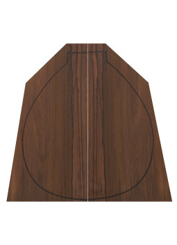 Madagascar Rosewood Backs (CITES) (400x160x4 mm)x2