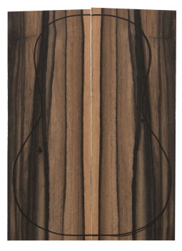 Exotic Ebony Backs (360x130x4mm)x2