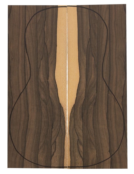 Ziricote Back (360x130x4mm)x2