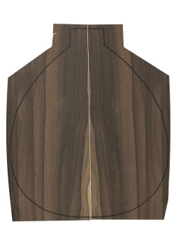 Ziricote Backs (460x180x4 mm)x2