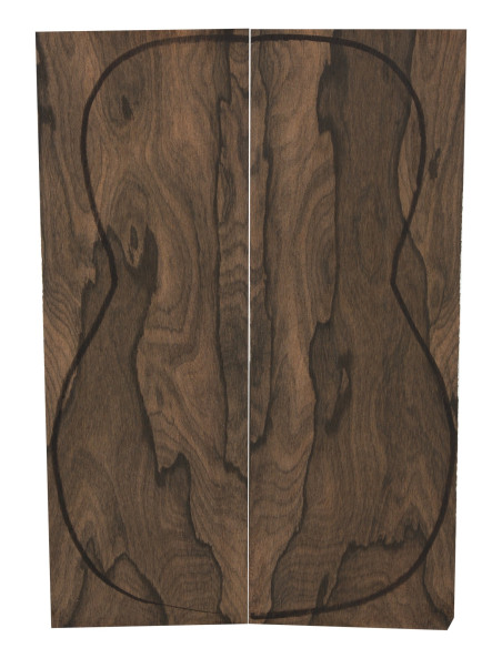 Ziricote Backs (255x90x3mm)x2