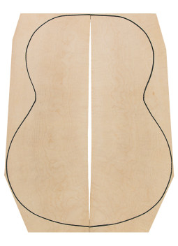 Exotic Maple Back (550x200x4 mm) x2