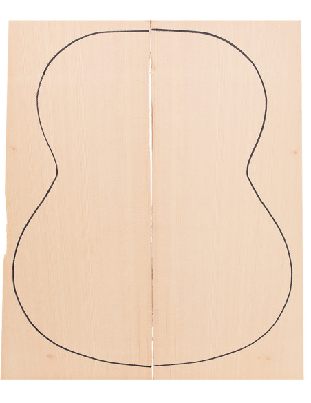 Abeto Sitka tapa guitarra