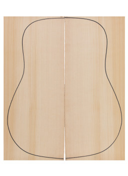 Abeto Sitka tapa guitarra